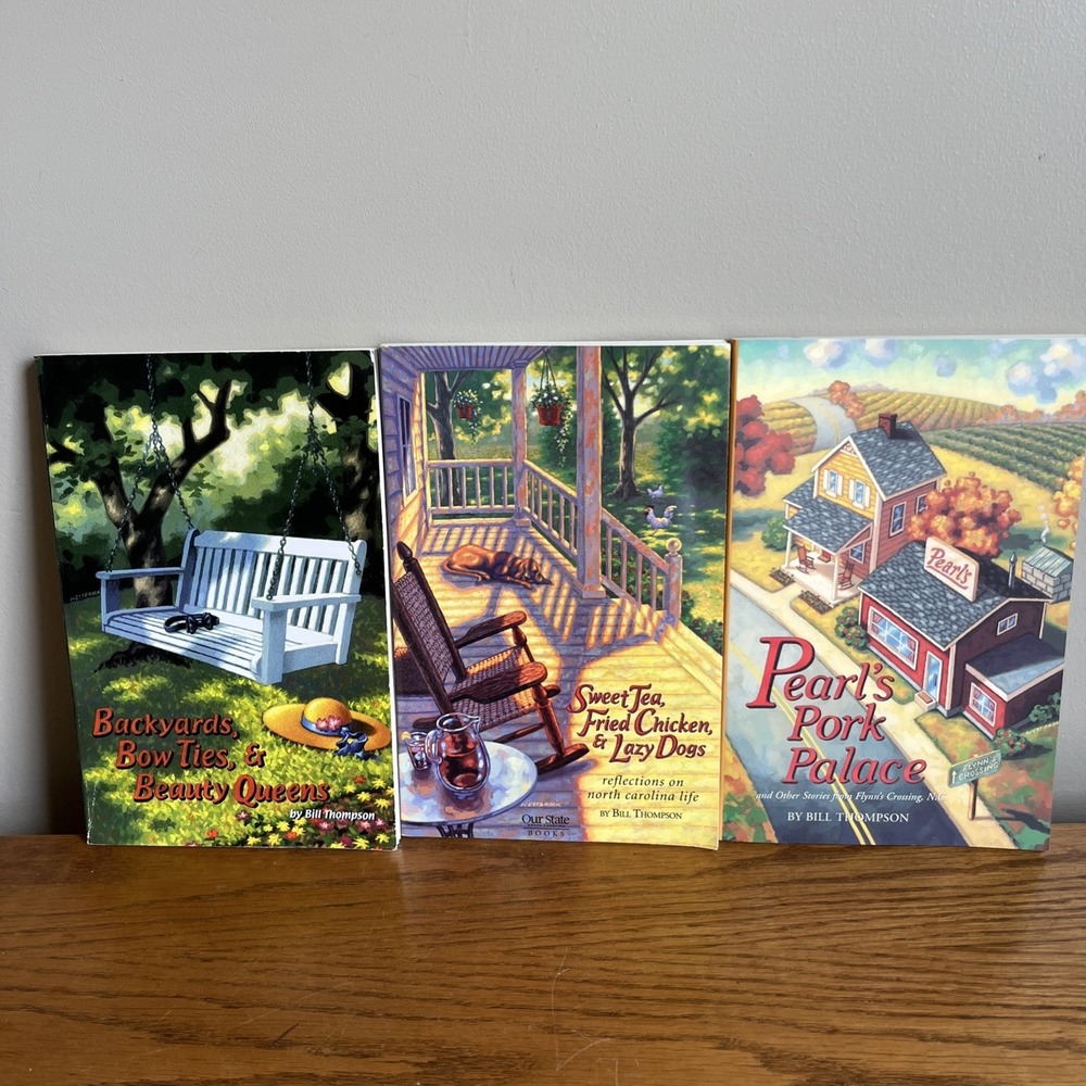 Bill Thompson‎ North Carolina Books Set Of 3 Front Porch Stories
